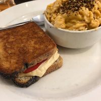 Mac & cheese and sandwich at Rise Above in St Catharines