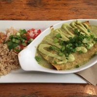 Enchilada Verde at Rise Above in St Catharines