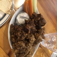 Jerk and maple garlic seitan wings.  Praise Seitan!  at Rise Above in St Catharines