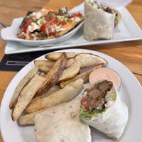 Cristal seitan wrap   at Rise Above in St Catharines