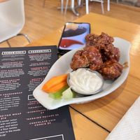 Seitan wings.   at Rise Above in St Catharines