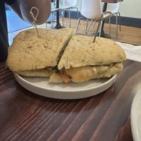 Halloumi hot honey sandwich  at Rise Above in St Catharines