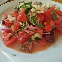 greek salad with watermelon at Rise Above in St Catharines