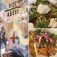 Pasta Primavera and Sesame Ginger Bowl at Rise Above in St Catharines
