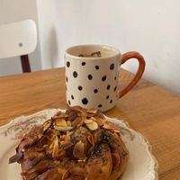 cardamom bun  at Kaffe Bageri Stockholm in Krakow