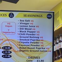 Seasonings  at Belgian Chips in Brighton