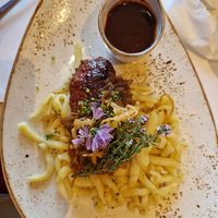 Spätzle at Berggasthof Höchsten in Illmensee