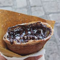 Vegan Crepe with fruits, cinnamon and chocolate at Crepes House by PePe in Venice