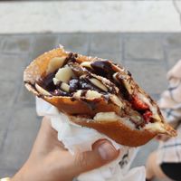 Alba with strawberry at Crepes House by PePe in Venice