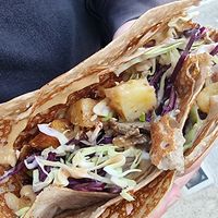 Saigon crepe (they had run out of tofu so we had extra veggies) at Crepes House by PePe in Venice