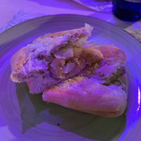 Bocadillo de calamares con salsa tártara   at Fast Vegan in Fuengirola