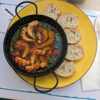 My meal - "prawns" at Fast Vegan in Fuengirola