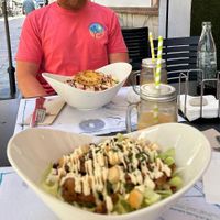 Caesar and tropical salad  at Fast Vegan in Fuengirola