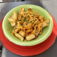 “Bacon cheese" chips  at Fast Vegan in Fuengirola