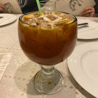 Thai Tea w/coconut milk at Thai Elephant in Kennewick