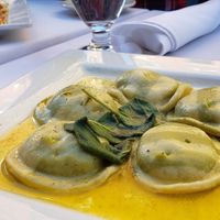 sage and basil ravioli at Ristorante Villa Francesca in Boston
