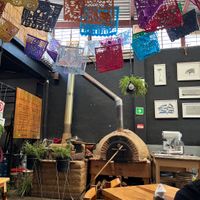 Pizza oven at Mundo Ceiba in Oaxaca