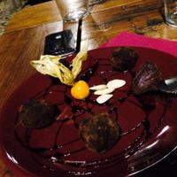 chocolate truffles  at Paprika in Granada