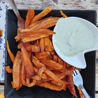 Sweet potato fries at Paprika in Granada