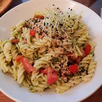 pasta with pesto at Paprika in Granada