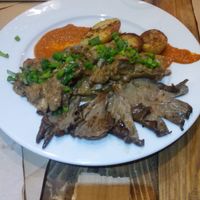 Tempeh con setas at Paprika in Granada