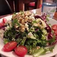 Salad with walnuts and ricotta sooo good but large portion for one! at Paprika in Granada
