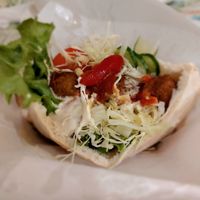 Medium size falafel pita at Falafel Garden in Kyoto