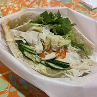 Falafel pita sandwich   at Falafel Garden in Kyoto