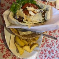 Vegan falafel set at Falafel Garden in Kyoto