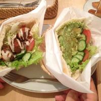 2 pita-choice (Falafel&Avocado) at Falafel Garden in Kyoto