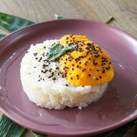 Sticky rice mango at Thai Thai in Merida
