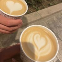 Latte Macchiato with oat milk at D16 Coffee in Split