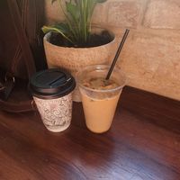Latte & iced coffee at D16 Coffee in Split