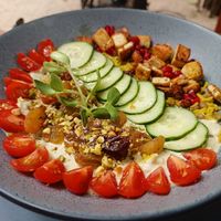 Tofu bowl at Arcana in Playa Del Carmen