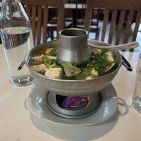 Garden veggie soup  at Araya's Place - University District in Seattle