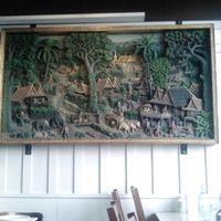 3D painting/sculpture at Araya's Place - University District in Seattle