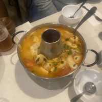 Some type of soup  at Araya's Place - University District in Seattle