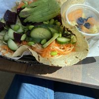 Buddha bowl, side of fruit, gf wrap   at Cultivate Community Table in Frankfort
