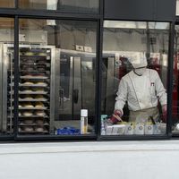   at Kamogawa Bakery in Kyoto