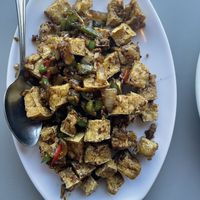 Vegan Salt-n-Pepper Tofu - not worth the $15 price for taste and quantity   at Asian Wok n Roll - Millcreek Dr in Mississauga