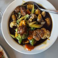 Vegan Deluxe Mixed Vegetables - seemed 1/2 the normal size  at Asian Wok n Roll - Millcreek Dr in Mississauga