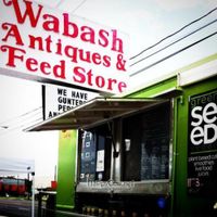 Green Seed Vegan parked at Wabash Feed Store. Houston, TX at Green Seed Vegan in Houston