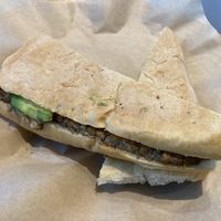 Latini Panini - comes with tempeh, delish  at Green Seed Vegan in Houston