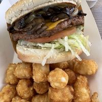 Grilled Shroom Burger  at Nice Burger in Stanton