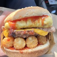 Breakfast Burger  at Nice Burger in Stanton