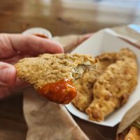 Buffalo sauce is excellent at Nice Burger in Stanton