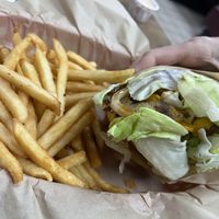 Lettuce wrapped mainlander   at Nice Burger in Stanton