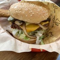 Grilled shroom burger  at Nice Burger in Stanton