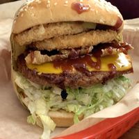 BBQ bacon cheeseburger   at Nice Burger in Stanton