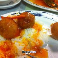 The perfect sweet and sour pork! at Bamboo Garden Vegetarian Cuisine in Seattle